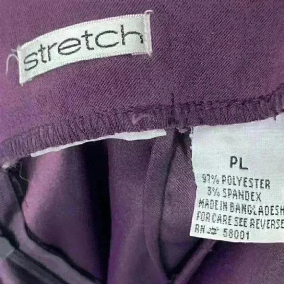 Long purple womens skirt size PL stretch career
